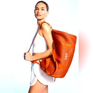Victoria's Secret VSX Mesh Duffle Bag Burnt Orange- NWT